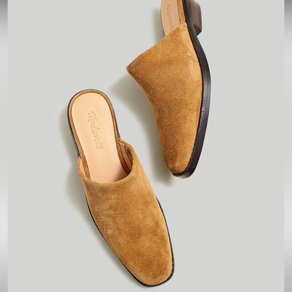 Madewell Tan Suede Slip-On Mule